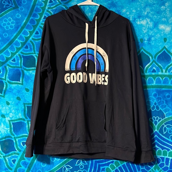 Good Vibes Black Hoodie - Picture 1 of 6